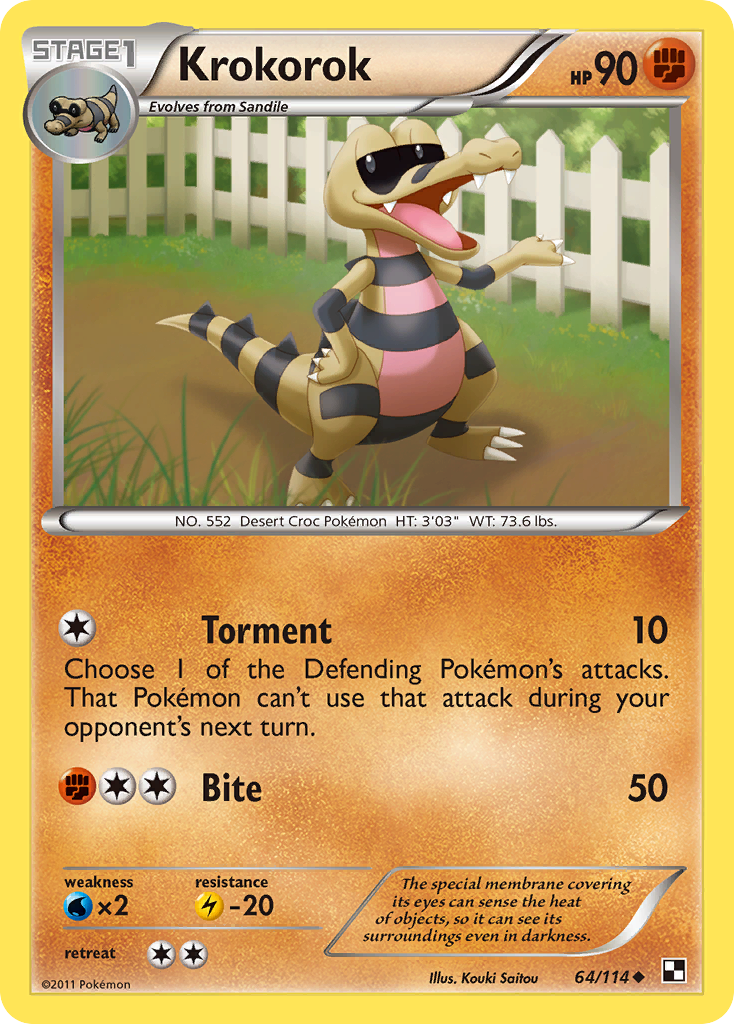 Black & White Krokorok #64/114